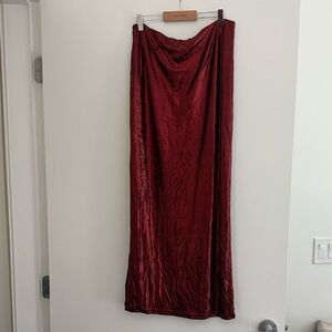 Cupshe Deep Red Maxi Skirt